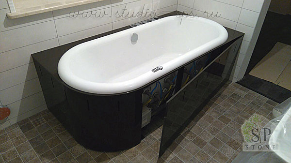 экран для ванной из искусственного камня кориан на заказ по Вашим размерам (Corian)