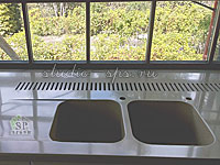 кухонная столешница с подоконниками из  Staron Limestone PL 848